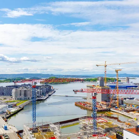 Апартаменты Super Designer Penthouse At 19th Floor With Amazing View! Осло