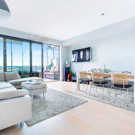Super Designer Penthouse At 19th Floor With Amazing View! Апартаменты Осло